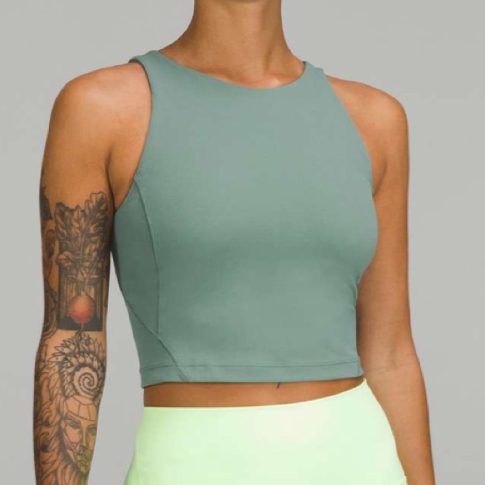 Lululemon Align High-Neck Tank Top in Tidewater Teal Sz 12